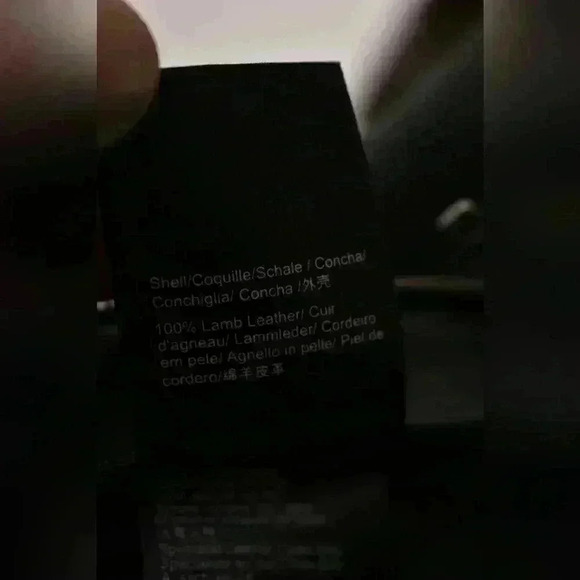 MUUBAA Black  Lambskin Leather Cropped Side Zip Moto Pants 4US - Picture 6 of 8